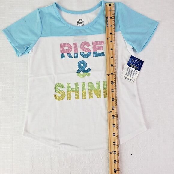 Wonder Nation Girls‎ Summer Pajamas Rise & Shine Size 6 New - Picture 7 of 12